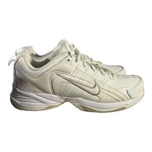 Nike Air Monarch IV White Silver Men’s Size 10.5 Training Walking Shoes Walking